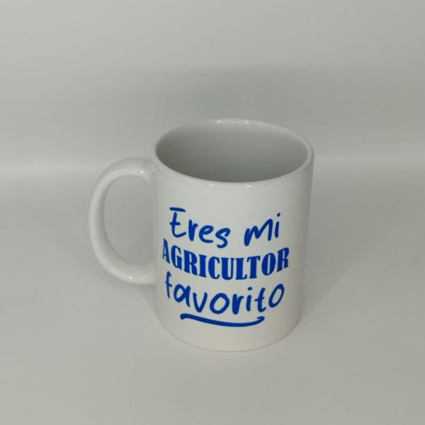 Taza eres mi agricultor favorito azul 1